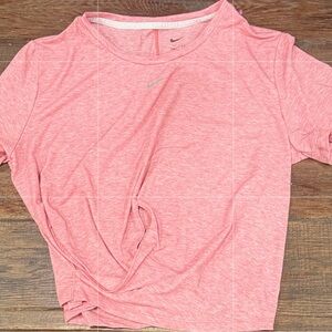 Nike Women's Heathered Pink Short Sleeve Tee